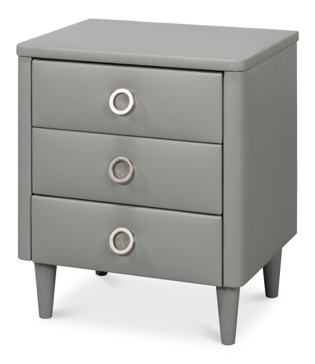 Avvolto Three Drawer Night Stand, Nightstand by Sarreid, 23" length x 18" width x 26" height View 1
