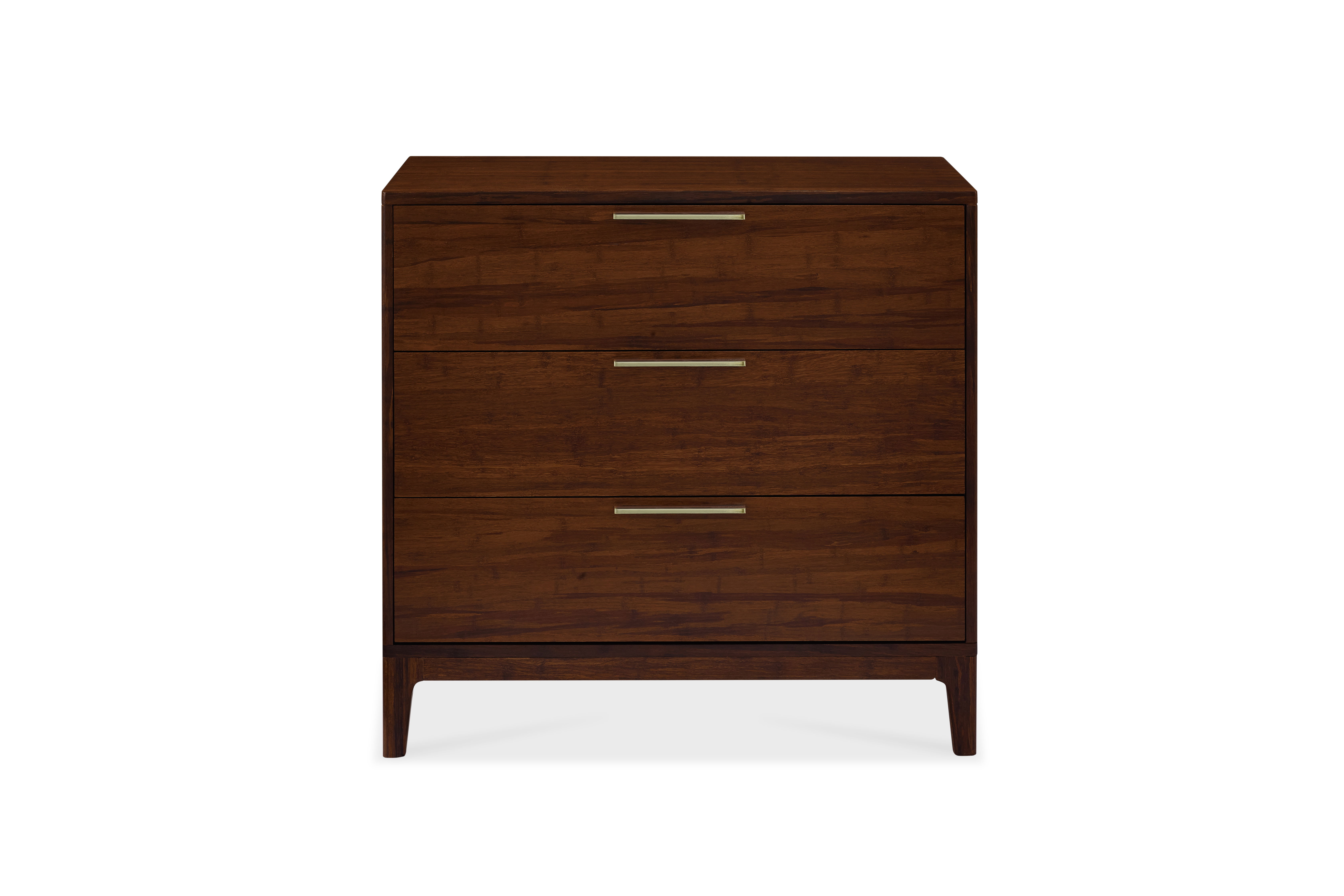 Mercury Three Drawer Chest, Exotic, Dresser by Greenington, 19" length x 36" width x 34" height View 1