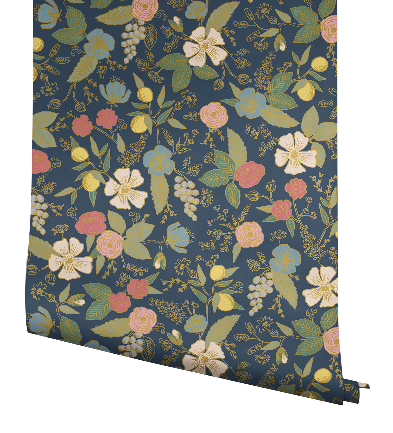 Colette Navy Peel & Stick Wallpaper large image 