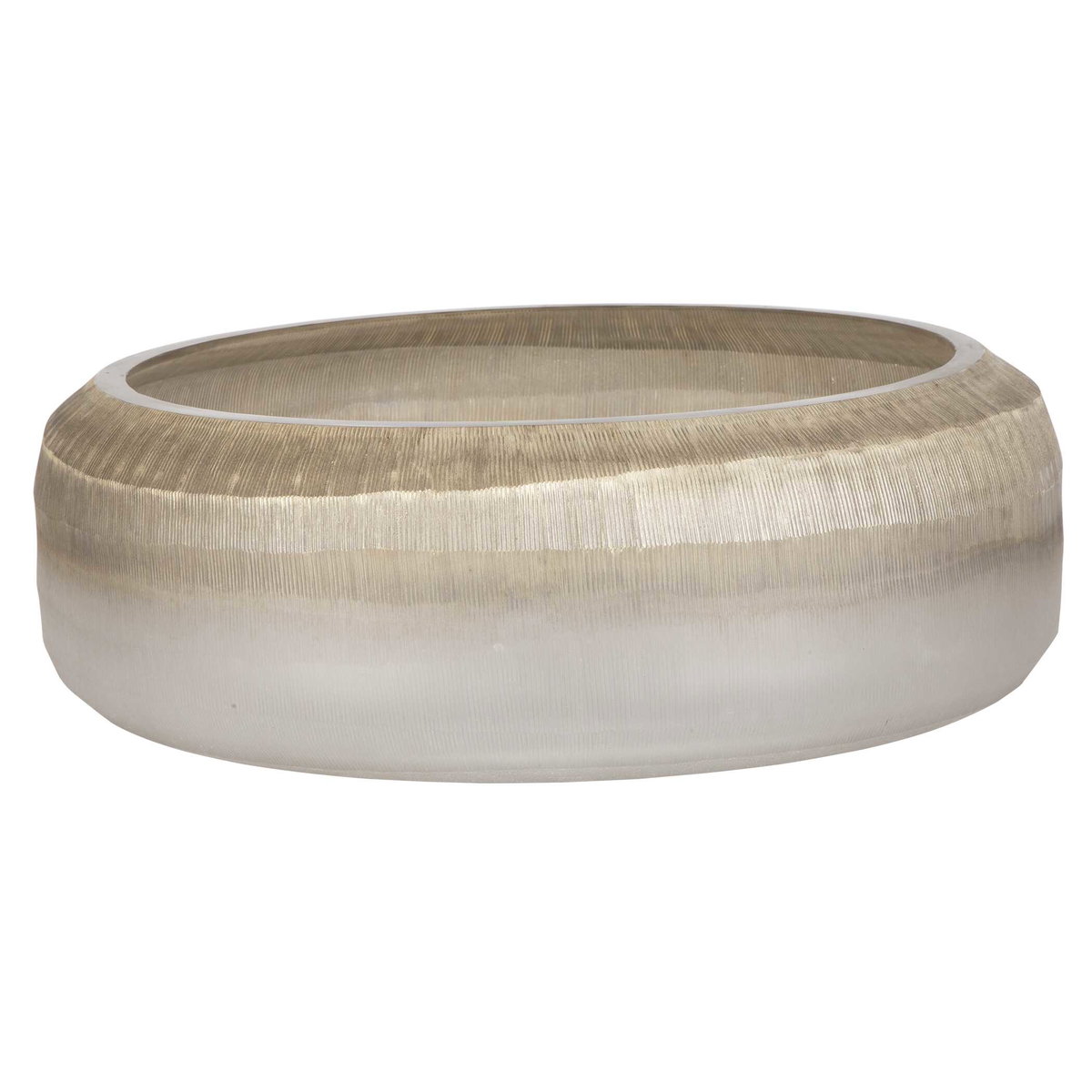 Ombra Modern Bowl, Decorative by Uttermost, 14.5" width x 4.9" height x 14.5" depth View 4