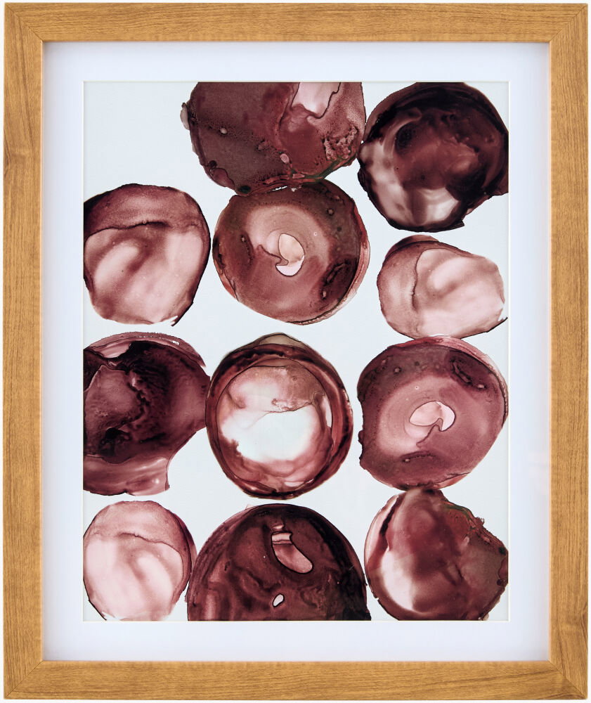 Molecule Framed Art, Painting by Surya, 15" width x 18" height