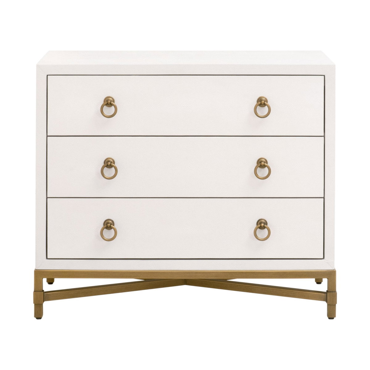 Strand Shagreen 3-Drawer Nightstand, by Essentials for Living, 35" width x 30" height x 19" depth View 1