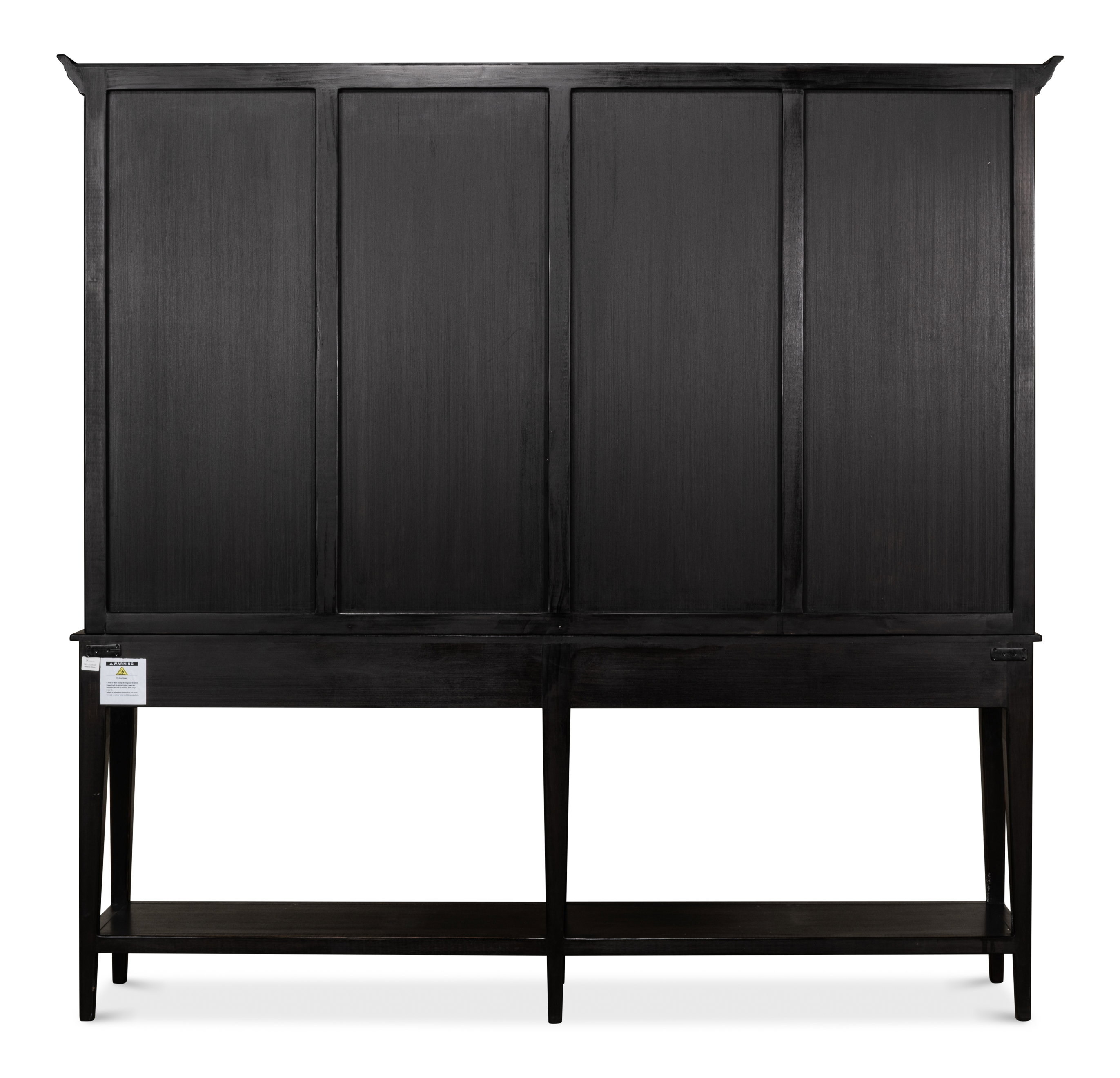 Beacon Hill Display Case, Ebony, Shelving & Bookcase by Sarreid, 88" length x 17" width x 85" height View 3