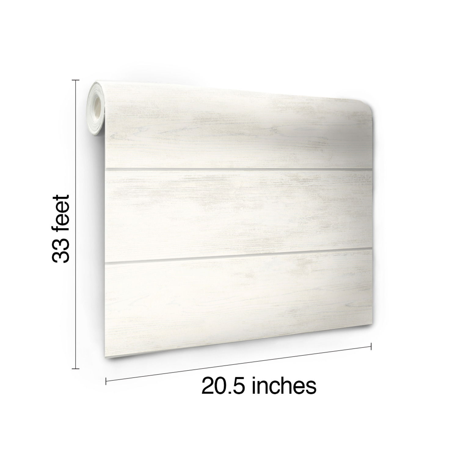 Shiplap White & Grey Wallpaper large image 