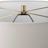 Strata Tan Glaze Table Lamp, by Uttermost, 1'6" width x 2'2.25" height x 1'6" depth thumbnail 7