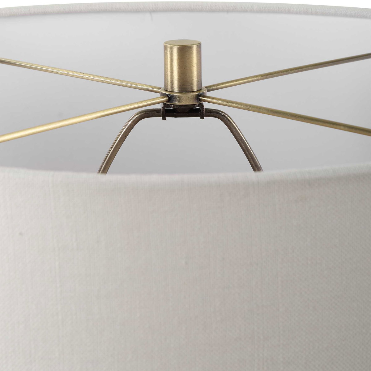 Strata Tan Glaze Table Lamp, by Uttermost, 18" width x 26.25" height x 18" depth View 7
