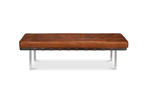 Prince Albert Bench, Vintage Havana Lthr