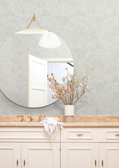 Floret Grey Wallpaper