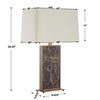 Lafferty Marble Table Lamp, by Uttermost, 1'6" width x 2'4.25" height x 1'6" depth thumbnail 3