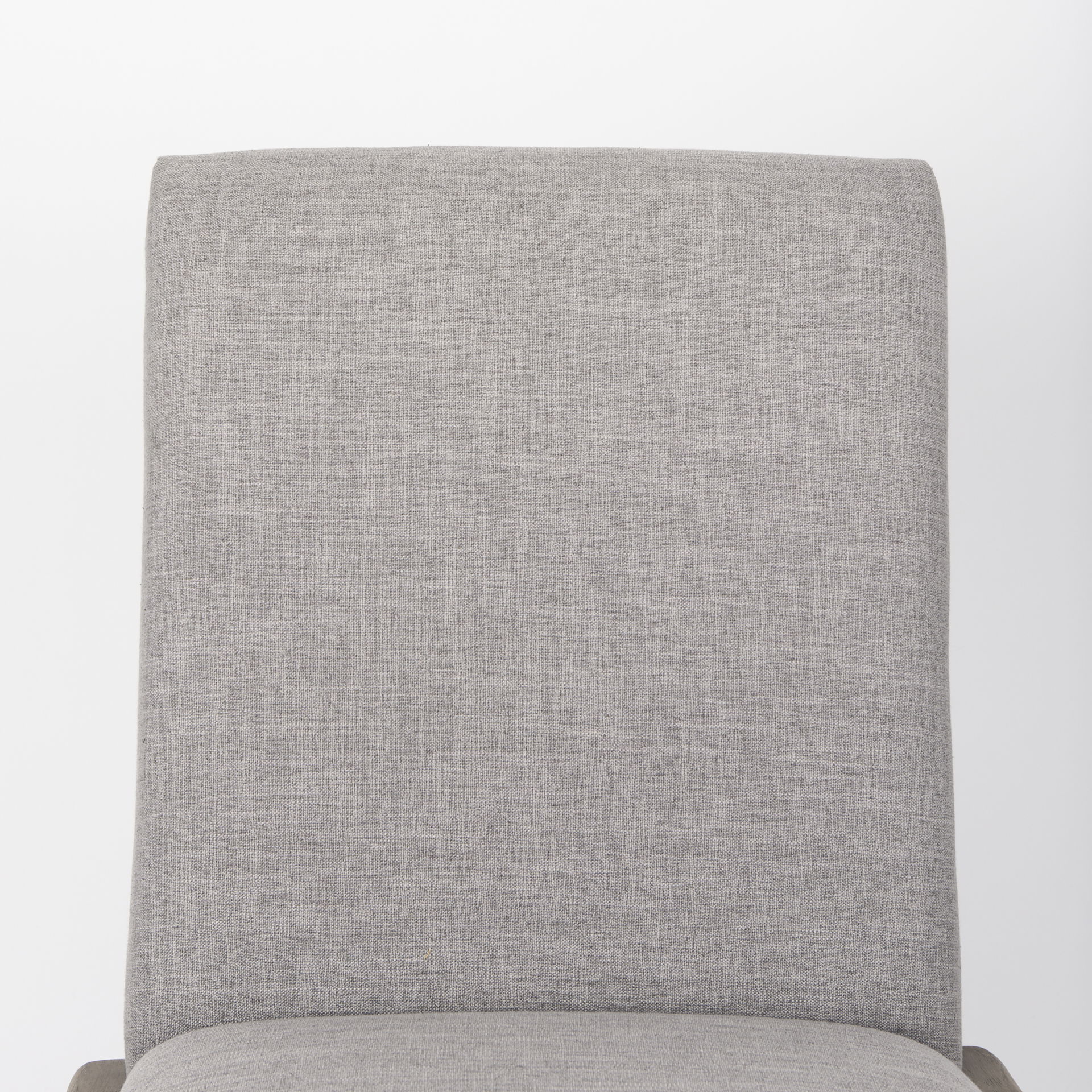 Palisades Gray Upholstery with Solid Wood Armless Dining Chair large image 