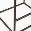 Clarissa Backless 26.25in Seat Counter Stool | Black Leather with Metal, Counter & Bar Stool by Mercana, 18" length x 16" width x 26" height thumbnail 9