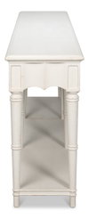Chantal Console Table Antique White, by Sarreid, 1'6" length x 7'9" width x 3' height thumbnail 4