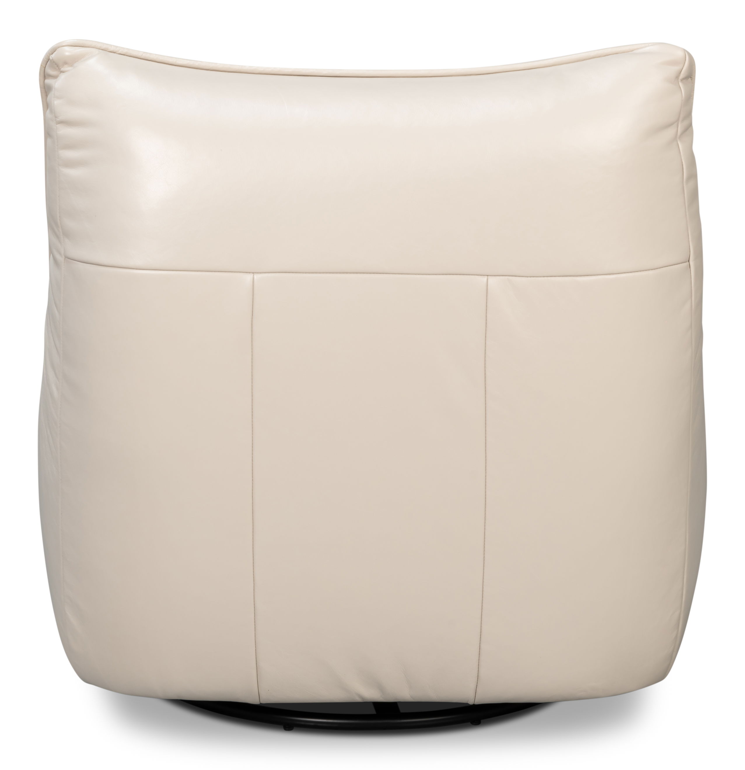 Kennett Swivel Chair,Crystal White Leath large image 