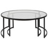 Rhea Black Nesting Coffee Tables Set/2, by Uttermost, 3'6" width x 1'6" height x 3'6" depth thumbnail 7