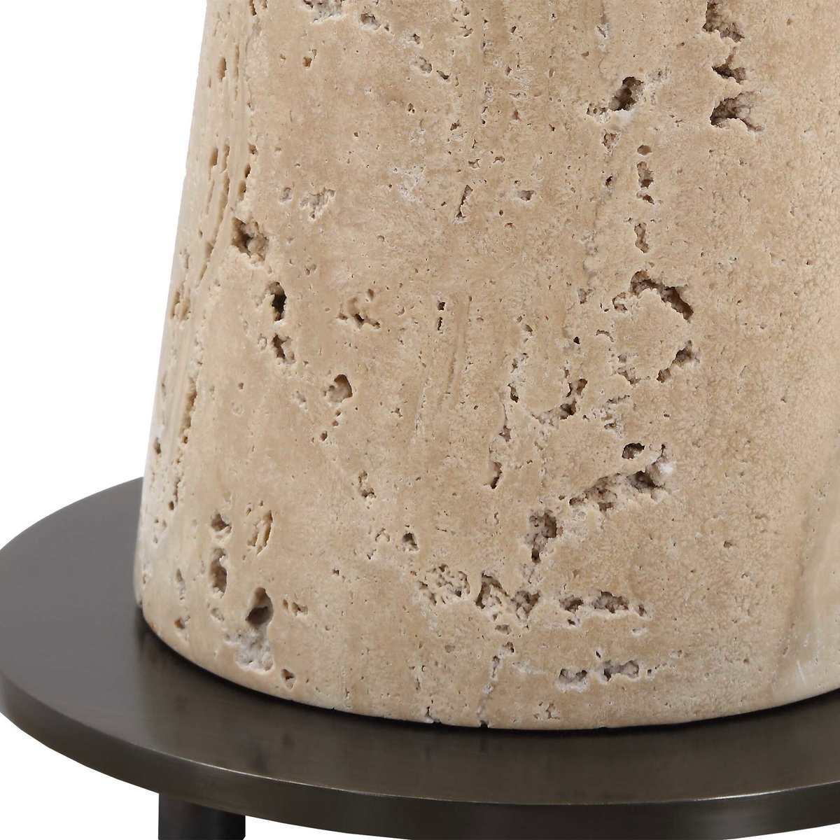 Arthur Crystal Drink Table, Side & End Table by Uttermost, 10" width x 23" height x 10" depth View 5