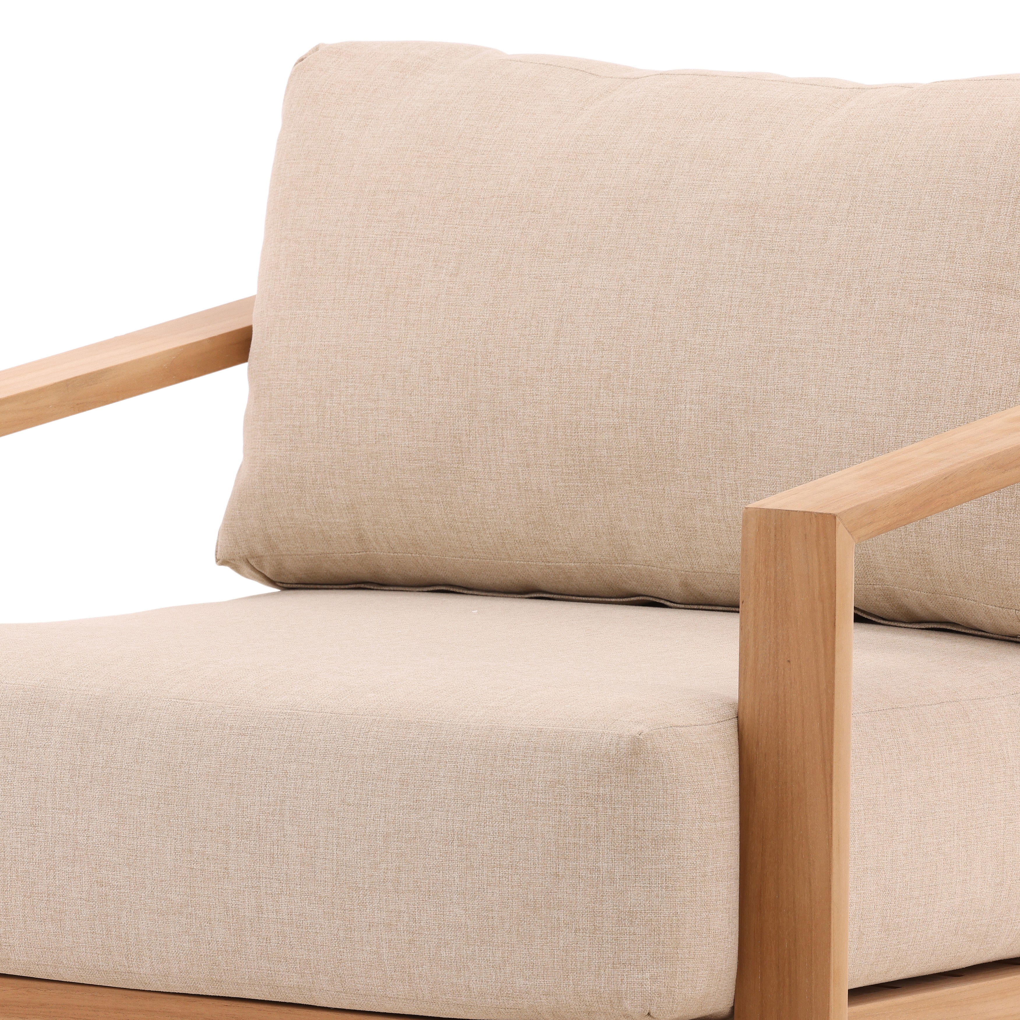 Redford Outdoor Sofa Chair Sand, Accent Chair by Dovetail, 37" width x 25.59" height x 33.85" depth View 7