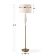 Quite The Buzz Floor Lamp, by Uttermost, 17" width x 65.5" height x 17" depth thumbnail 3
