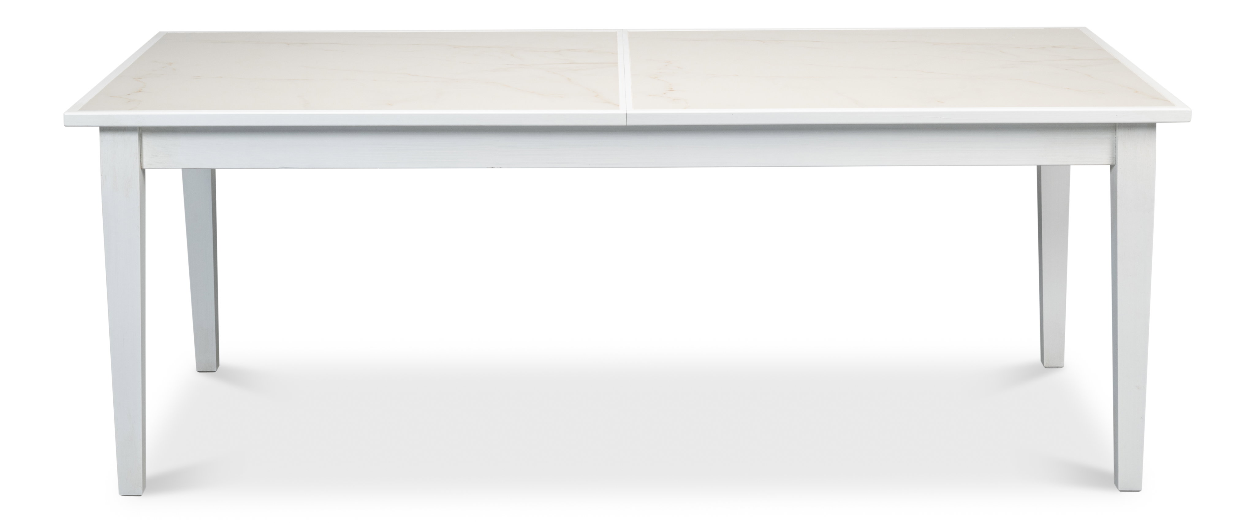 Elton Butterfly Dining Table,White, by Sarreid, 81" length x 41" width x 30" height View 2