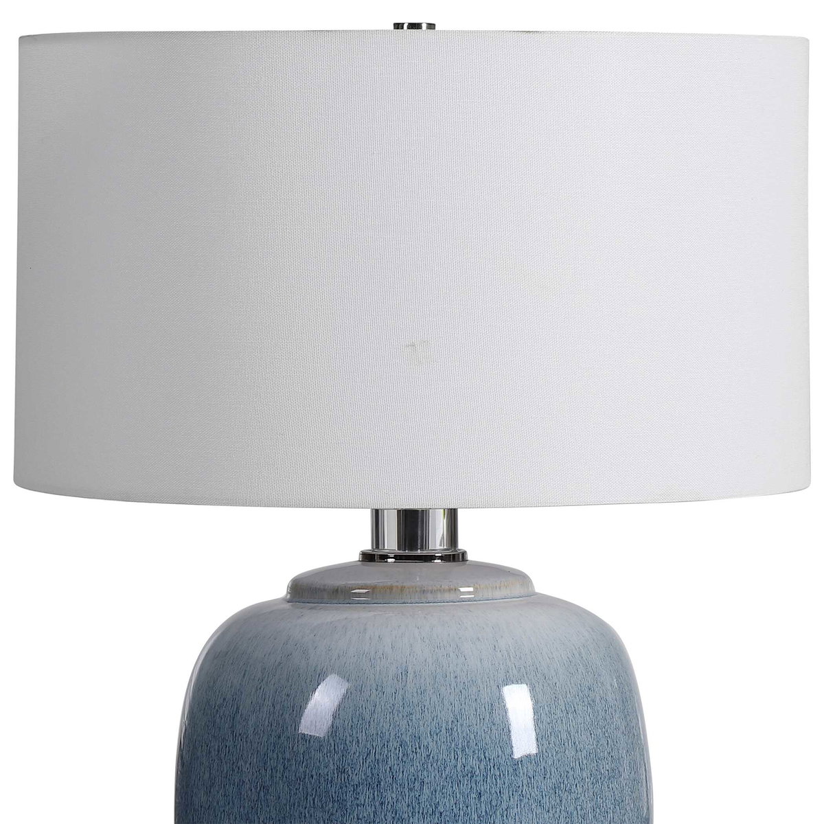 Blue Waters Ceramic Table Lamp, by Uttermost, 18" width x 26.5" height x 18" depth View 7