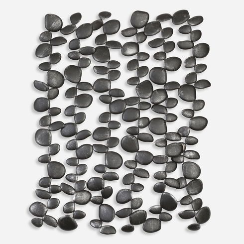 Skipping Stones Forged Iron Wall Art