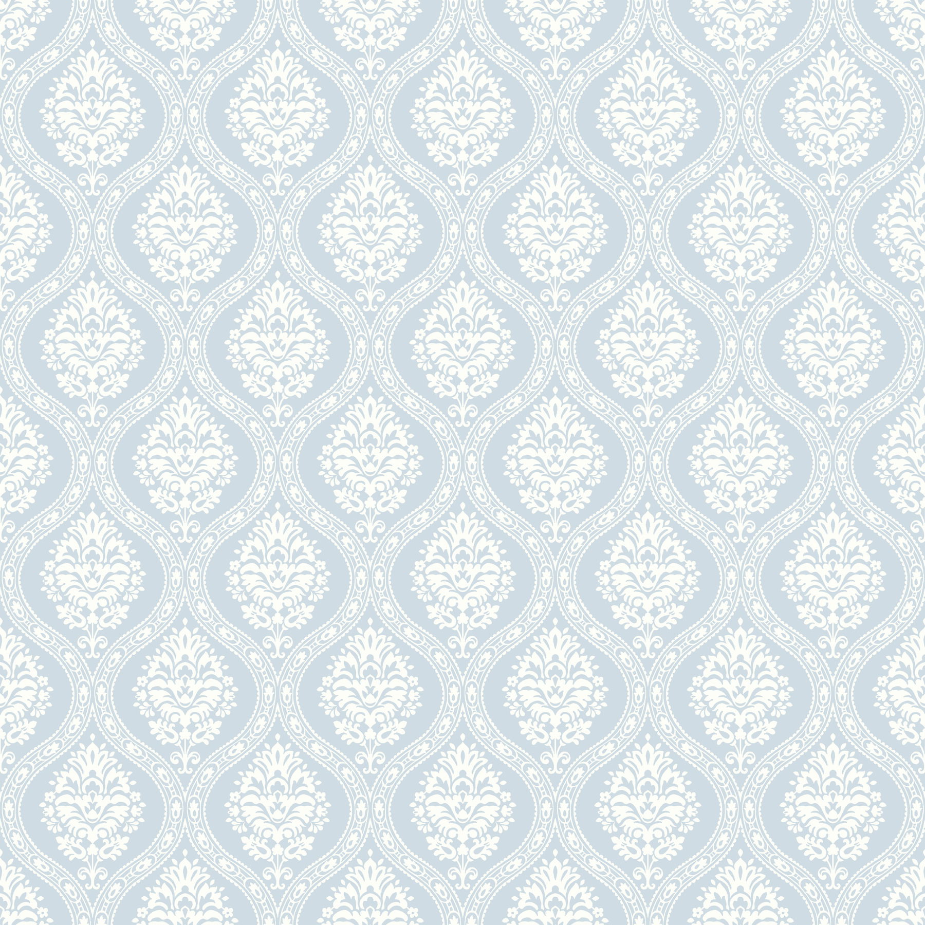 Petite Ogee Blue Wallpaper large image 