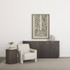 Terra 72L x 18W x 32H Dark Brown Wood Fluted Sideboard thumbnail 1