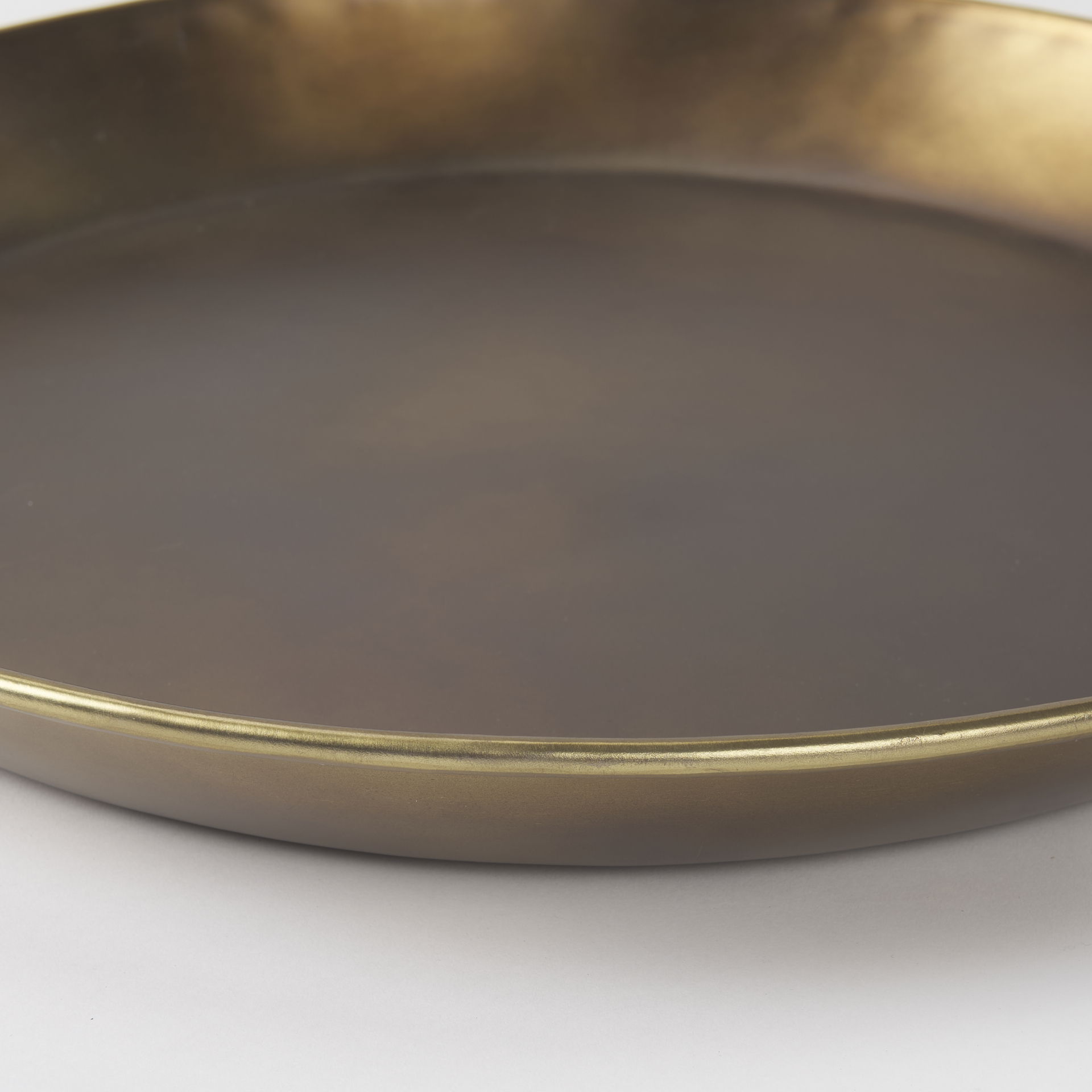 Eagan  Brass Aluminium Tray Medium large image 