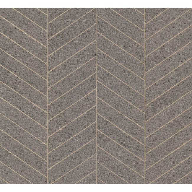 Atelier Herringbone Grey Wallpaper large image 