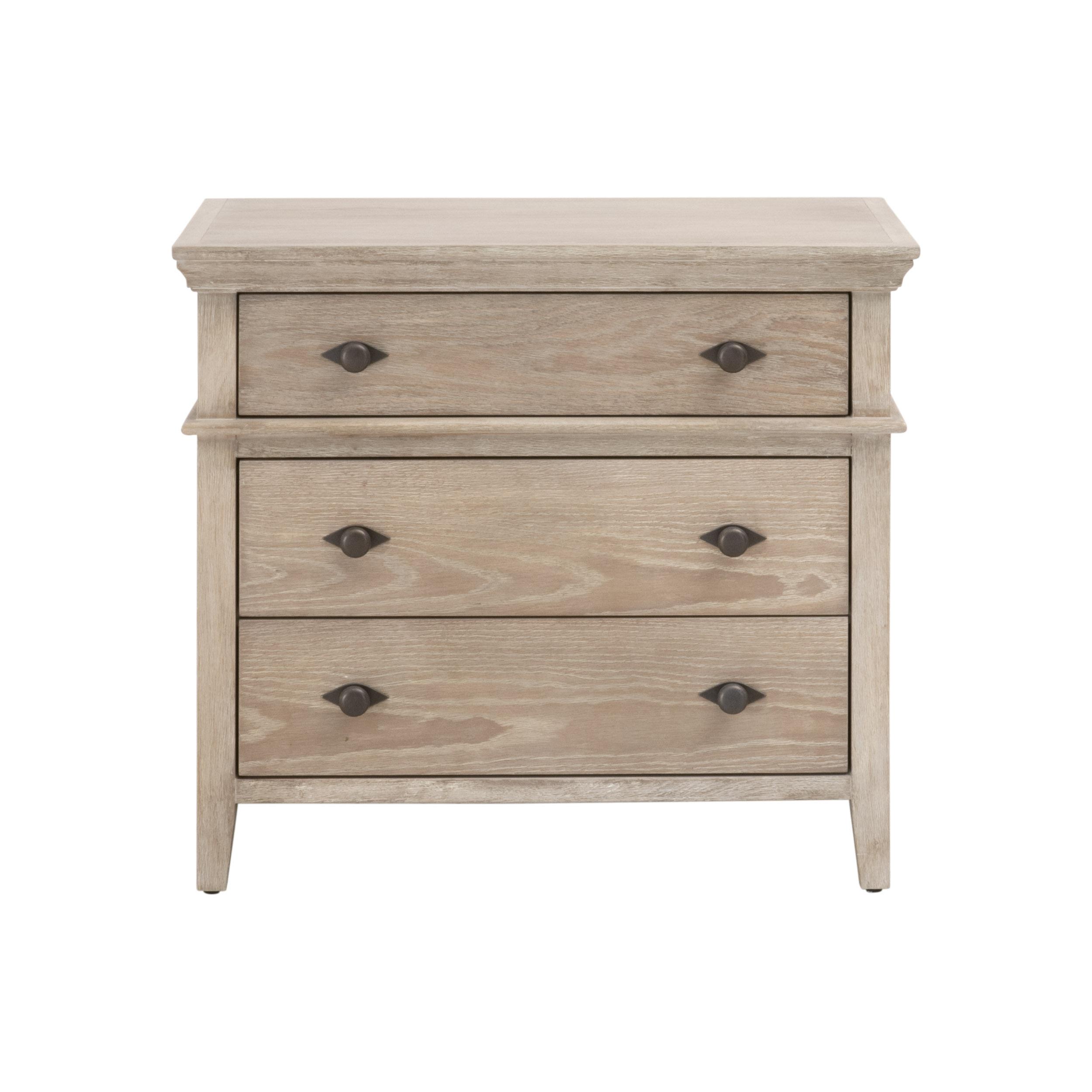 Oxford 3-Drawer Nightstand, by Essentials for Living, 30" width x 26.5" height x 19" depth View 1