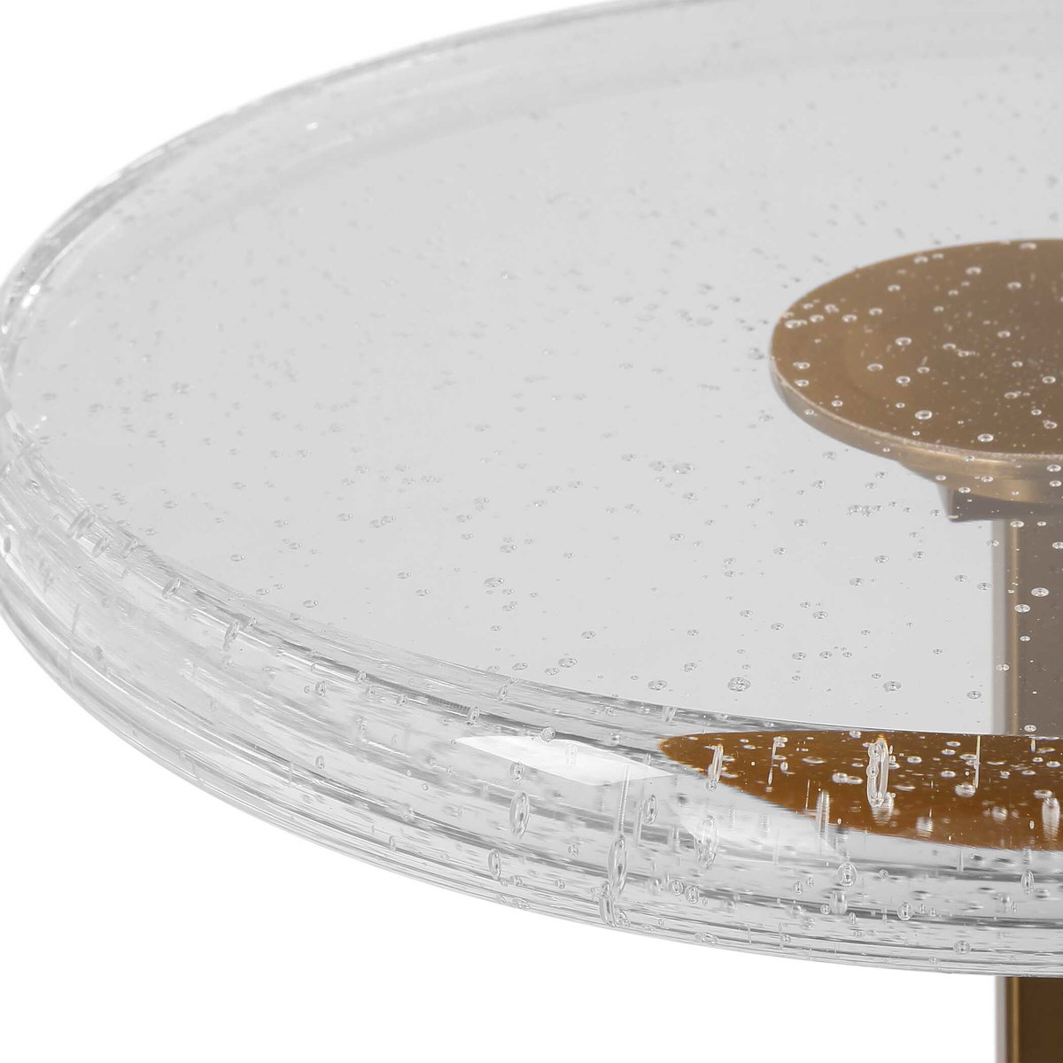 Sora Glass Drink Table, Side & End Table by Uttermost, 12" width x 24" height x 12" depth View 7