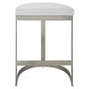 Ivanna Backless Silver Counter Stool, Furniture by Uttermost, 18" width x 26" height x 14.5" depth thumbnail 4