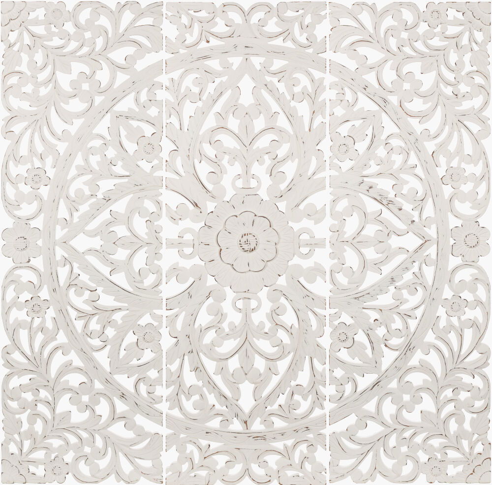 Vivaan Dimensional Wall Accent, Sculptural Wall Art by Surya, 16" width x 48" height