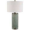 Callais Crackled Aqua Table Lamp, by Uttermost, 18" width x 32.5" height x 18" depth thumbnail 6