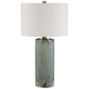 Callais Crackled Aqua Table Lamp, by Uttermost, 18" width x 32.5" height x 18" depth thumbnail 6