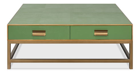 Gideon Shagreen Sq.Coffee Tbl,Watercress