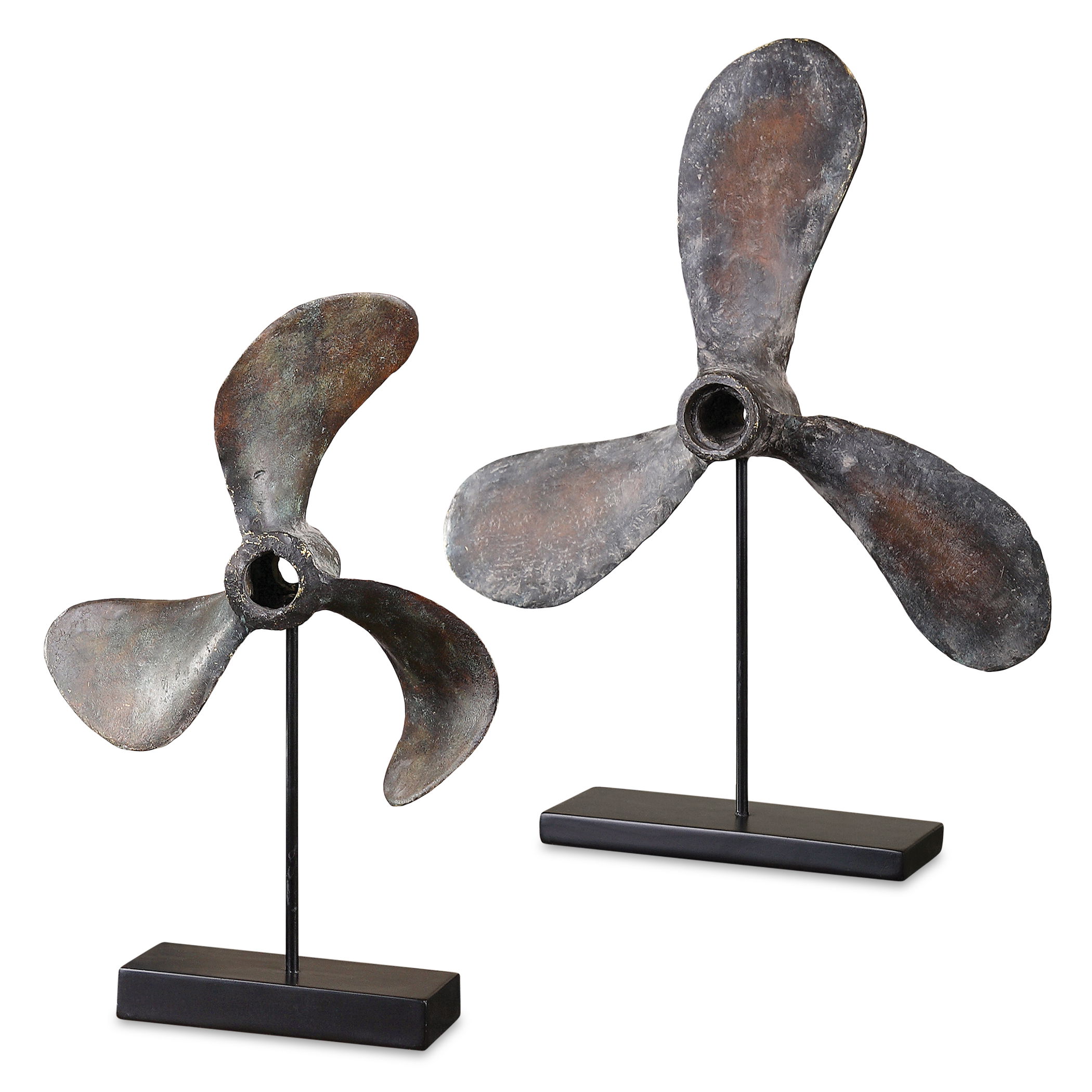 Propellers Rust Sculptures, S/2 large image 