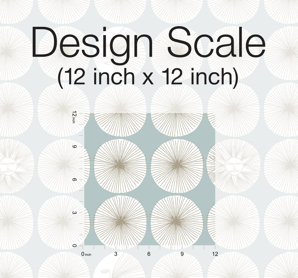 Soho Starburst Light Blue Peel & Stick Wallpaper, by York Wall, 20' length x 1'8.5" width x 0.02" depth View 4