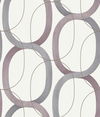 Interlock Plum Wallpaper, by York Wall, 33' length x 1'8.5" width x 0.02" depth thumbnail 1