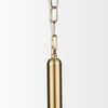 Britton Gold Metal with Clear Glass Globe 1-Light Pendant Light thumbnail 5
