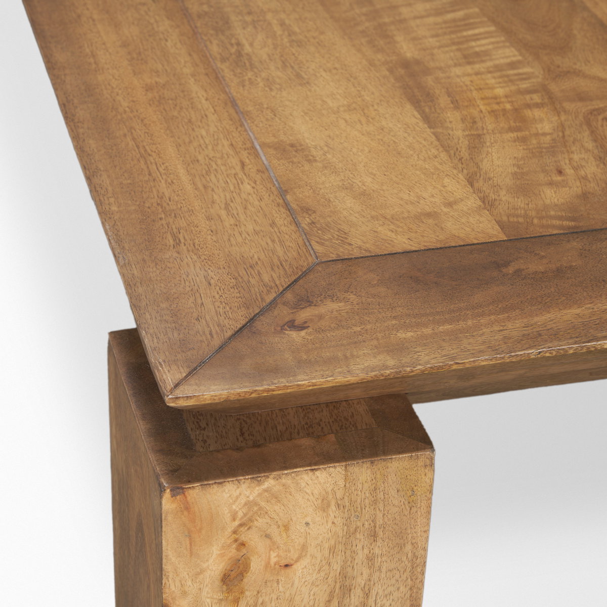 Sapphira 84'L x 42'W Rectangular Dining Table | Modern | Med Brown Wood | Seats 8, by Mercana, 84" length x 42" width x 30" height View 7