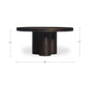 Logan Outdoor Coffee Table Black, by Moe's Home, 35" width x 16" height x 35" depth thumbnail 12