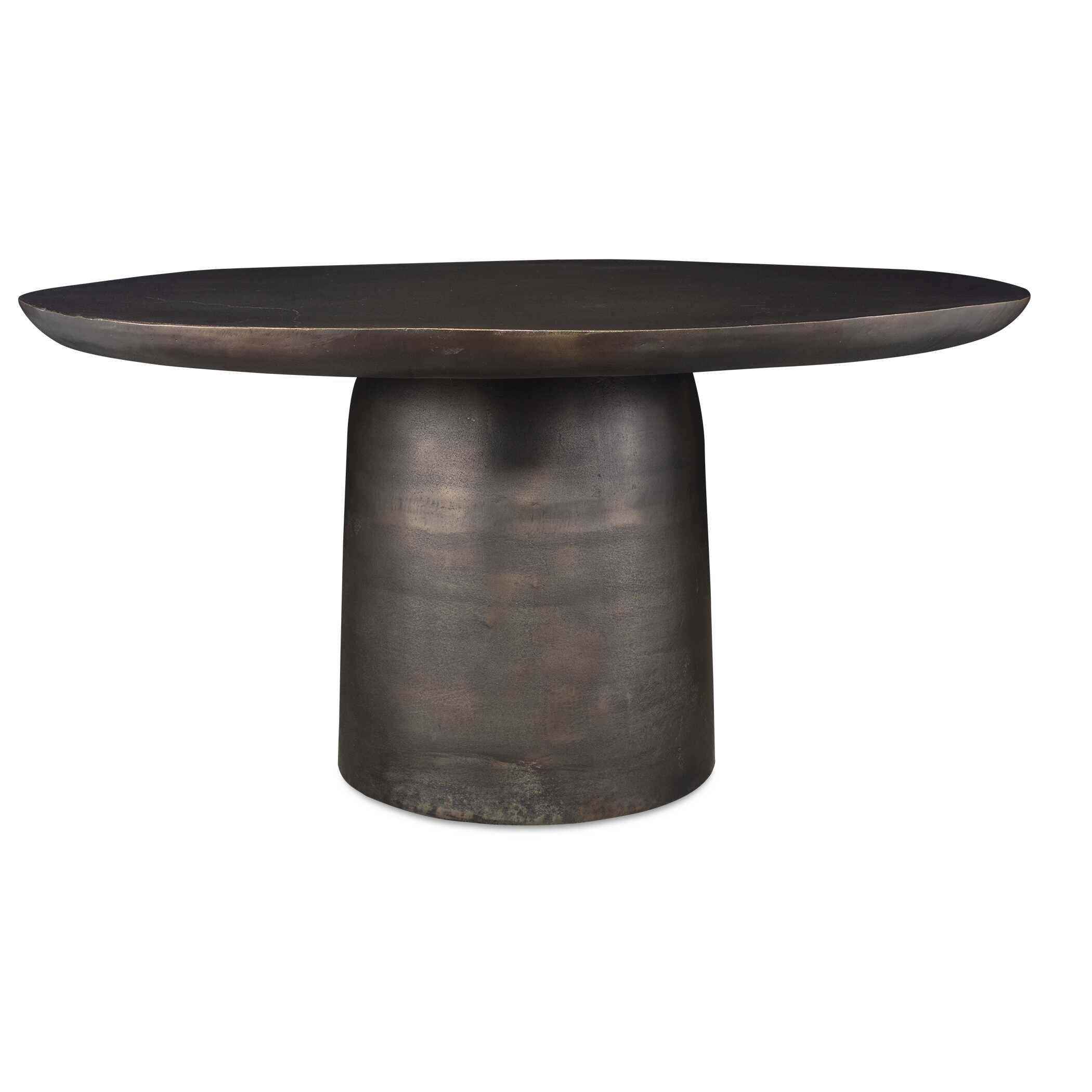 Madrone Golden Dark Bronze Outdoor Dining Table large image 