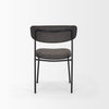 Corey Contoured Back Dining Side Chair | Gray Fabric with Metal, Dining Chair by Mercana, 22.25" length x 21.25" width x 32" height thumbnail 8
