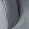 James II Gray Blue Velvet Covered Seat w Gold Swivel Base Accent Chair thumbnail 7