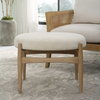Acrobat Off-White Small Bench, Benche by Uttermost, 24.5" width x 19" height x 19.5" depth thumbnail 4