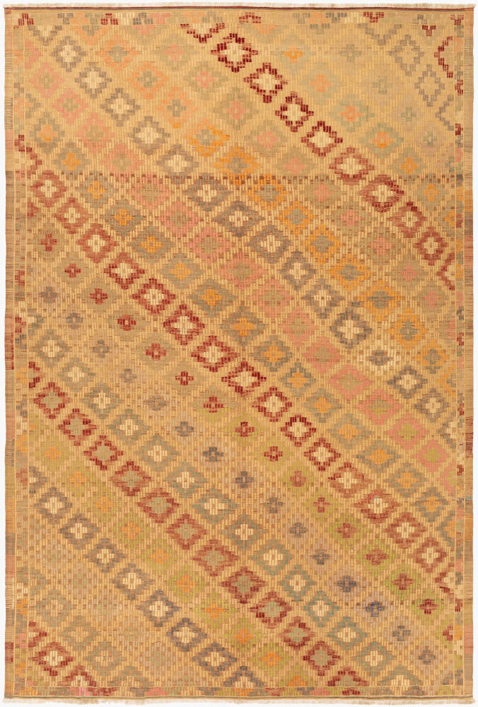 Antique One of a Kind Handmade Rug, by Surya, 9'9" length x 6'6" width