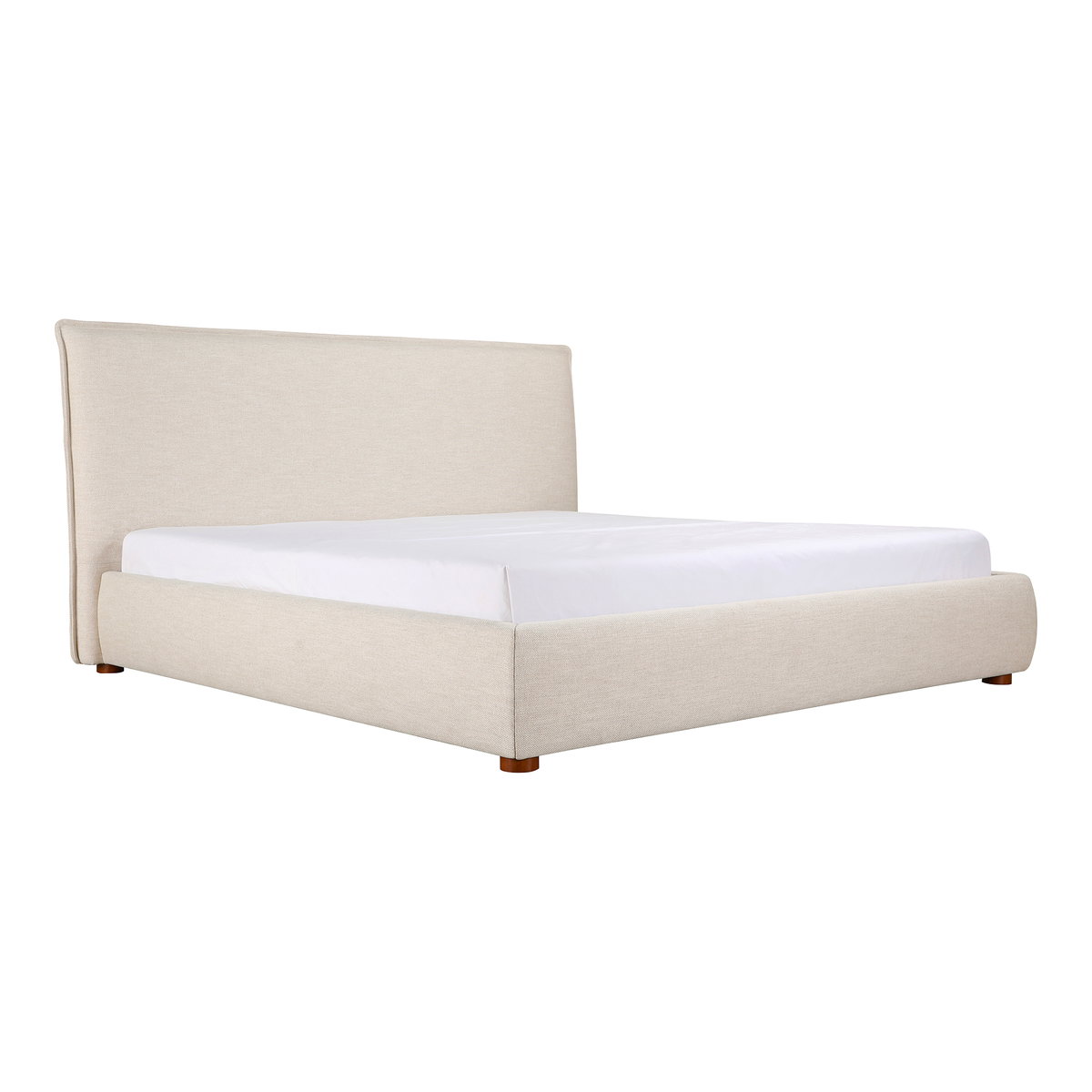 Luzon King Bed Wheat, by Moe's Home, 85.5" width x 45.5" height x 88.5" depth View 6