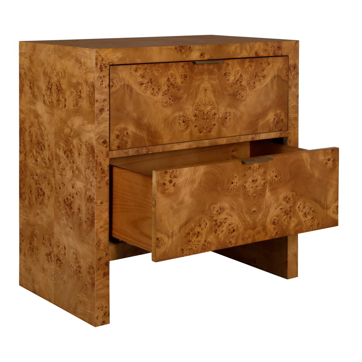 Indus 2 Drawer Burl Chest, Cabinets & Chest by Uttermost, 30" width x 30" height x 17" depth View 5