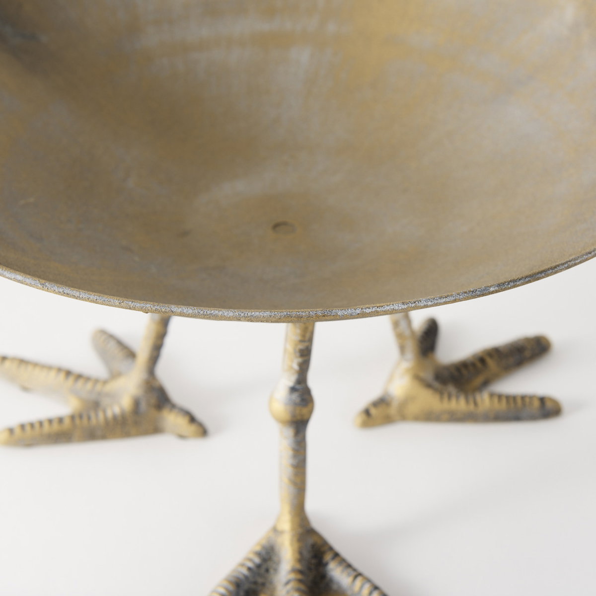 Chadwick II 13L x 13W Gold Metal Webbed Feet Bowl, Decorative Bowl by Mercana, 12.75" length x 12.75" width x 7" height View 8