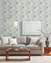 Handpainted Songbird Turquiose Wallpaper, by York Wall, 27' length x 2'3" width x 0.02" depth thumbnail 5